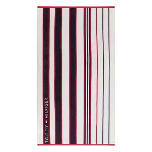 Strandtuch Tommy Hilfiger "Red and Blue Striped"- AKTION - 1B WARE